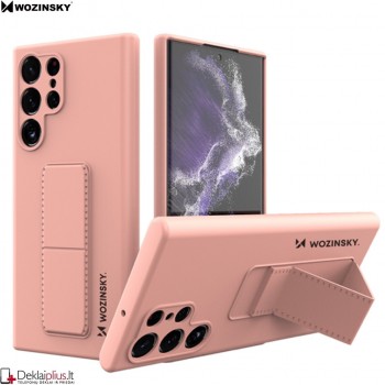 Wozinsky 4in1 švelnaus silikono dėklas - rausvas (Samsung S22 Ultra)